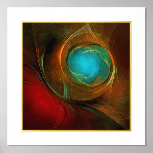 Impressions Dorure Blue Eye Moderne Abstrait Art Cool Motif #16