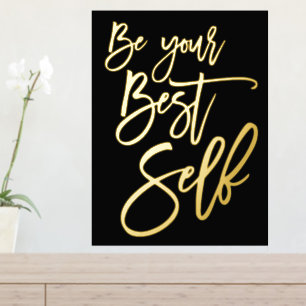 Impressions Dorure Citation Motivationnelle Soyez Votre Meilleur Auto
