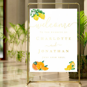 Impressions Dorure Citron et Mariage d'agrumes orange Welcome Gold