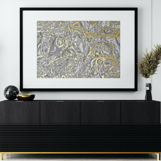 Impressions Dorure Classy Funky Gold Wavy Swirls Art Motif