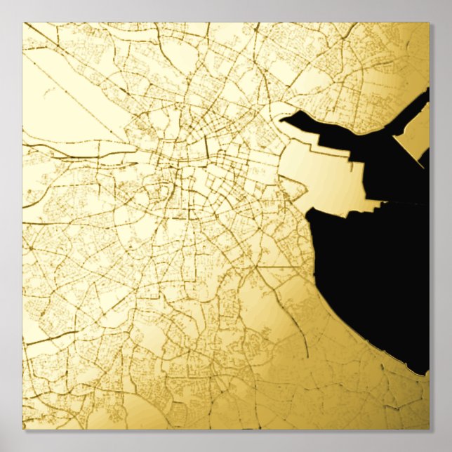 Impressions Dorure Classy Modern Elegant Carte cadeau de Dublin, Irla (Recto)