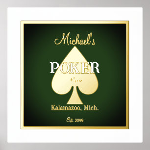 Impressions Dorure Elégant Poker Jouer Cartes Foil Accent