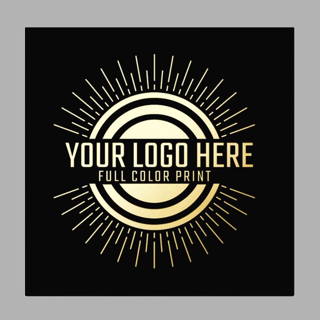 Impressions Dorure Élégant Votre Logo Ici Gold (Créateur téléchargé)