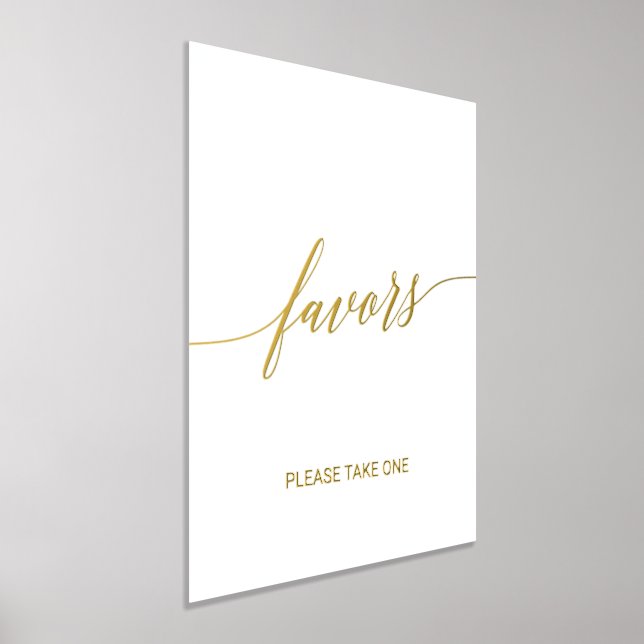 Impressions Dorure Élégante Gold Foil Calligraphie Mariage Faveurs (Poser)
