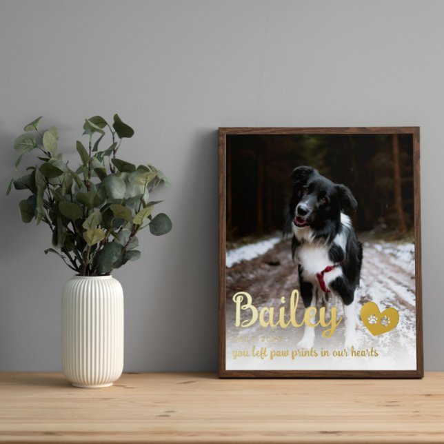 Impressions Dorure Empreintes de pattes d'or dans nos coeurs Monument (Créateur téléchargé)