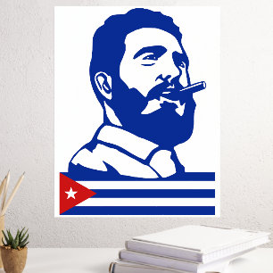 Impressions Dorure Fidel Castro, Président, Révolution, Cuba, La Hava