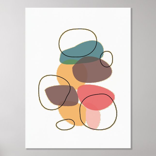 Impressions Dorure Formes orange Composition artistique (Recto)