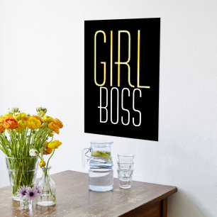 Impressions Dorure Fun Girl Boss Black Luxury Real Foil Prints