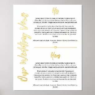 Impressions Dorure Gold Heart & Script Mariage Vows Keepsaké