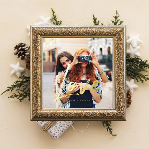 Impressions Dorure Gold Love Brush Script Overlay Couple Photo Memory