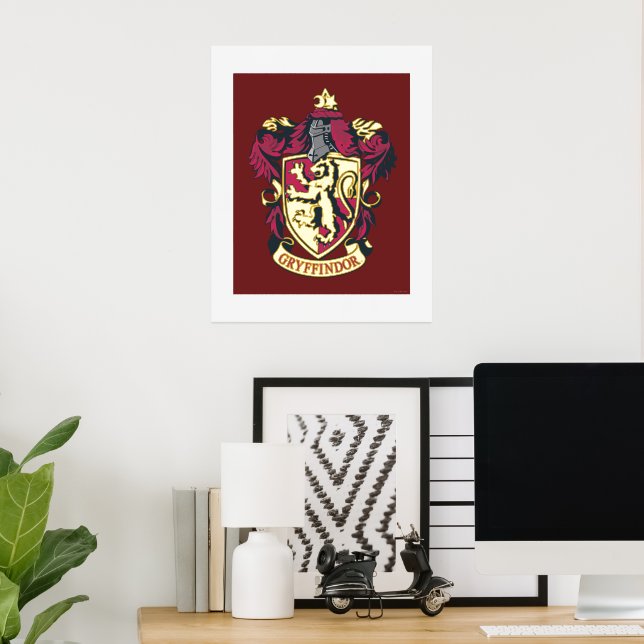 Impressions Dorure Harry Potter | Gryffindor Crest Gold et Rouge (In Situ (Bureau))