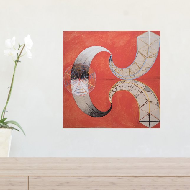 Impressions Dorure Hilma Af Klint, Le Swan No.9, Art Abstrait (In Situ (Tableau d'Entrée))