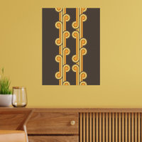 Hip Abstrait Wave Curls Fusion Industrielle Art