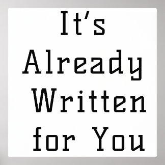 Impressions Dorure L’art du mur spirituel - Il est déjà écrit pour vo