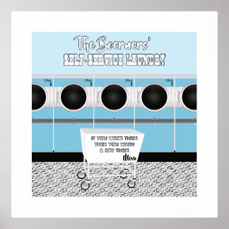 Impressions Dorure Lave-Linge En Libre-Service Rétro Ils Font Le Trav