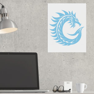 Impressions Dorure LETTRE STYLE Dragon C, Alphabet Dragon, Monogramme