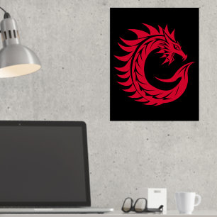 Impressions Dorure LETTRE STYLE Dragon C, Alphabet Dragon, Monogramme