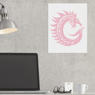 Impressions Dorure LETTRE STYLE Dragon C, Alphabet Dragon, Monogramme
