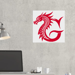 Impressions Dorure LETTRE STYLÉE DE Dragon G, Alphabet DE Dragon, Mon