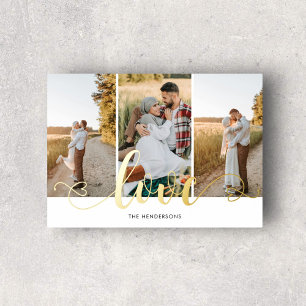 Impressions Dorure Love Coeur Calligraphie 3 Photo Blanc