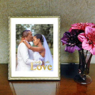 Impressions Dorure Love Mariage Custom Photo and Text Foil Prints