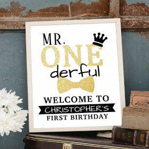 Impressions Dorure M. ONEderful 1st Real Foil Affiche de bienvenue d'