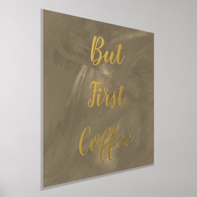 Impressions Dorure Mais Premier Café Brown Gold Foil Prints (Poser)