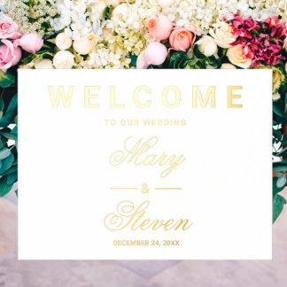 Impressions Dorure Mariage de bienvenue Gold