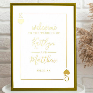 Impressions Dorure Mariage de carte de lecture Monogramme