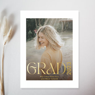 Impressions Dorure Modern Boho Photo Graduate High School Foil Prints