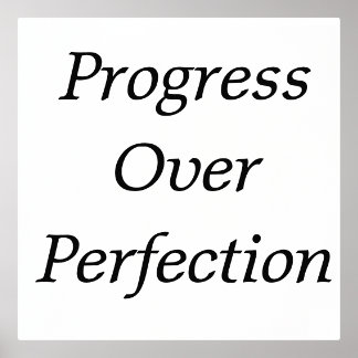 Impressions Dorure Mur d'entrepreneur - Progrès sur la perfection