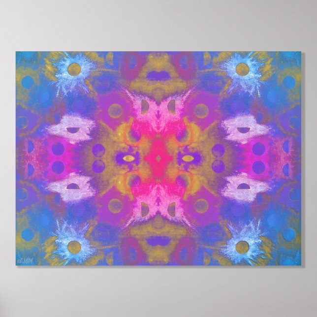 Impressions Dorure Neon Ombré Gold ou Silver Foil Print (Recto)