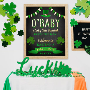 Impressions Dorure O'Baby St. Patrick's Day Baby shower Bienvenue