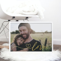 Or réel | COEUR D'AMOUR | Calligraphie