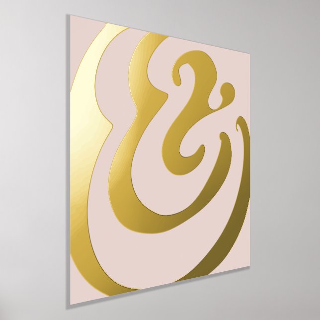 Impressions Dorure Or rose Abstrait (Poser)