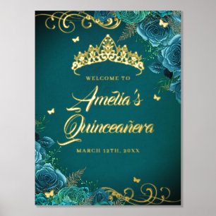 Impressions Dorure Panneau de bienvenue Quinceanera Tourbillon Sarcel