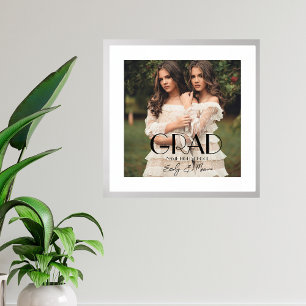 Impressions Dorure Photo double diplômé école secondaire moderne 