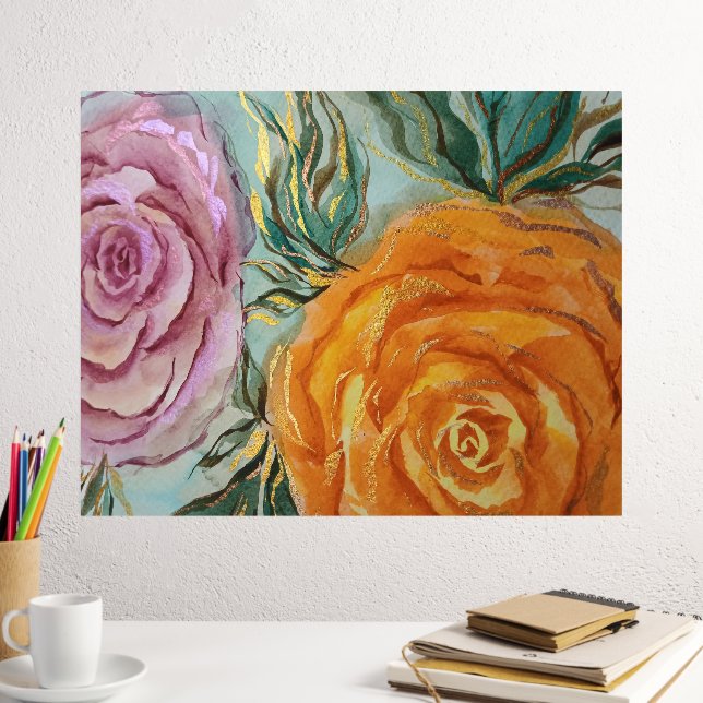 Impressions Dorure Pile Rose aquarelle (In situ (Bureau 2))