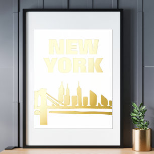 IMPRESSIONS DORURE  PONT BROOKLYN   OR NEW YORK