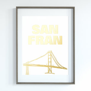 Impressions Dorure PONT SAN FRAN san francisco GOLD