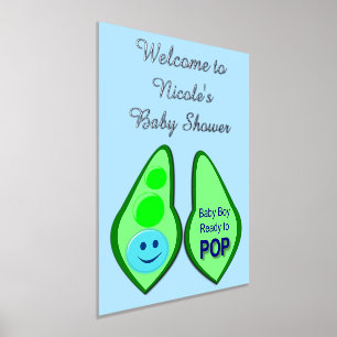 Impressions Dorure Prêt à éclore Bébé Garçon Petit Pois Bleu Baby Sho