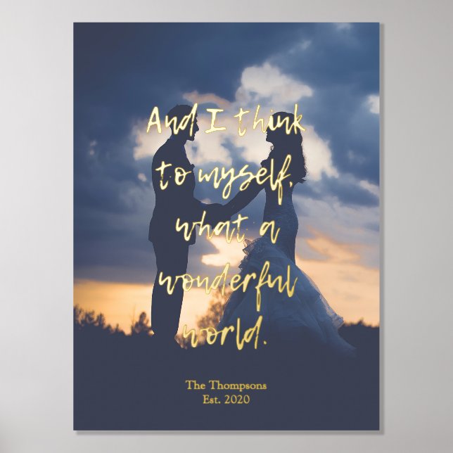 Impressions Dorure Quelle merveilleuse photo pour le monde (Recto)