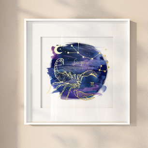 Impressions Dorure Scorpio Sign of the Zodiac Custom Birth Date