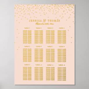 Impressions Dorure Siège Mariage Blush Pink & Glam Gold Confetti
