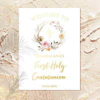 Signe de bienvenue de la première sainte communion