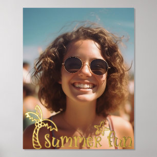 Impressions Dorure Summer Fun Typographie photo de famille