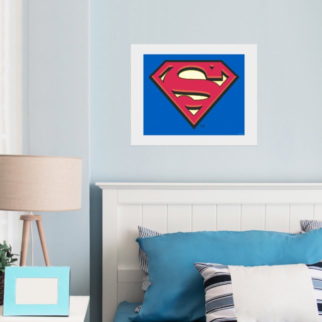 Impressions Dorure Superman S-Shield | Logo classique (In situ (chambre))