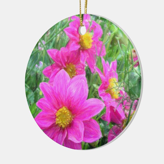 Impressions of Cosmos. Ceramic Ornament (Left)