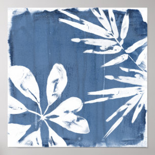Impressions tropicales Indigo - Verdure tropicale