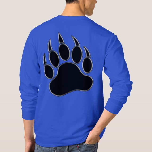 Impressive Bear Paw Printed on the Back - Shirt (Back)